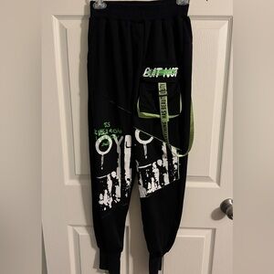 Md Black/Green Joggers